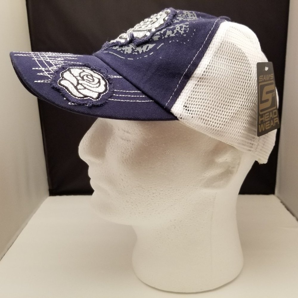 Women's baseball style cap hat Rose. NEW!!!